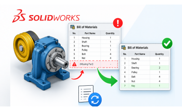 SOLIDWORKS Bill of Materials Not Updating? Fix Missing Parts and Incorrect Quantities